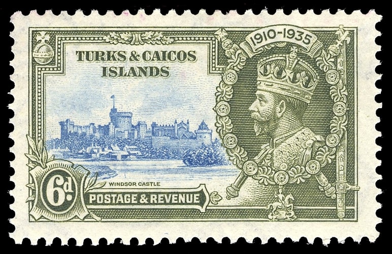 TURKS & CAICOS ISLANDS, KGV, SG. 189k